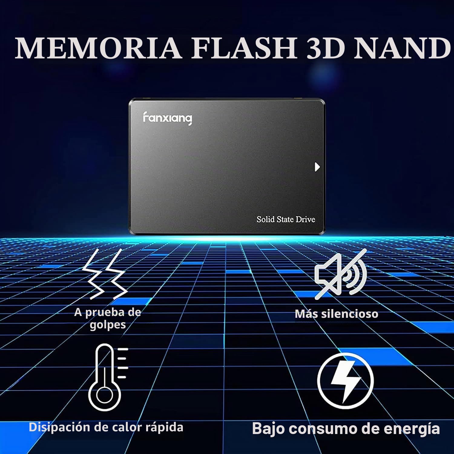 fanxiang S101 SATA SSD 256GB Unidad de Estado sólido Interna 2,5 Pulgadas 6 GB/s Negro