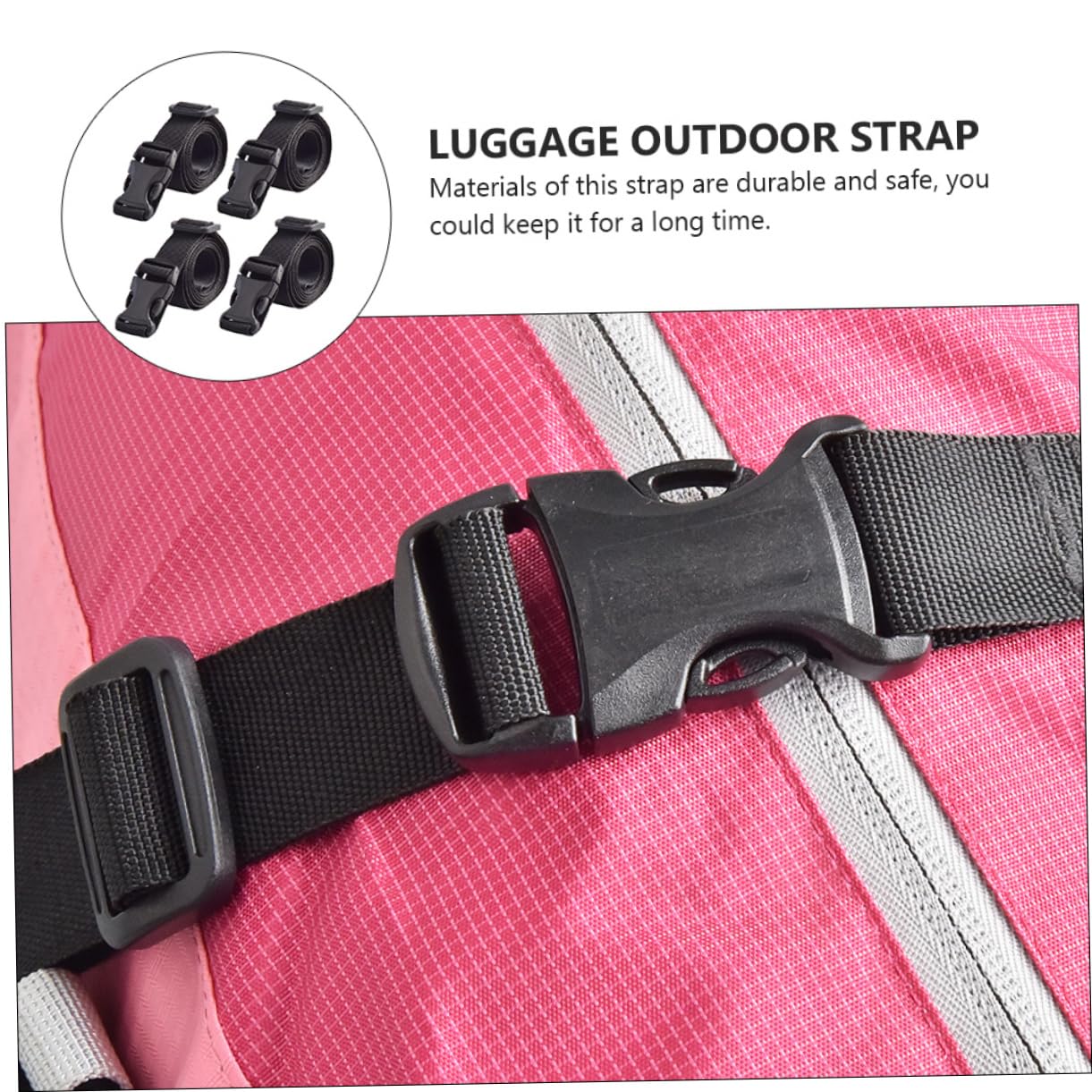 VALICLUD 12pezzi Cinghie Di Ancoraggio Per Bagagli Cinghie Di Fissaggio Resistenti Per Viaggi Tracolla Leggera e Compatta Per Luggage Tie down Strap