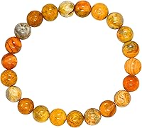 Vista 275 de Amazing Gemstone Pulsera de cristal para mujeres y hombres, pulsera de cristal curativo de protección, pulsera elástica con cuentas de piedras