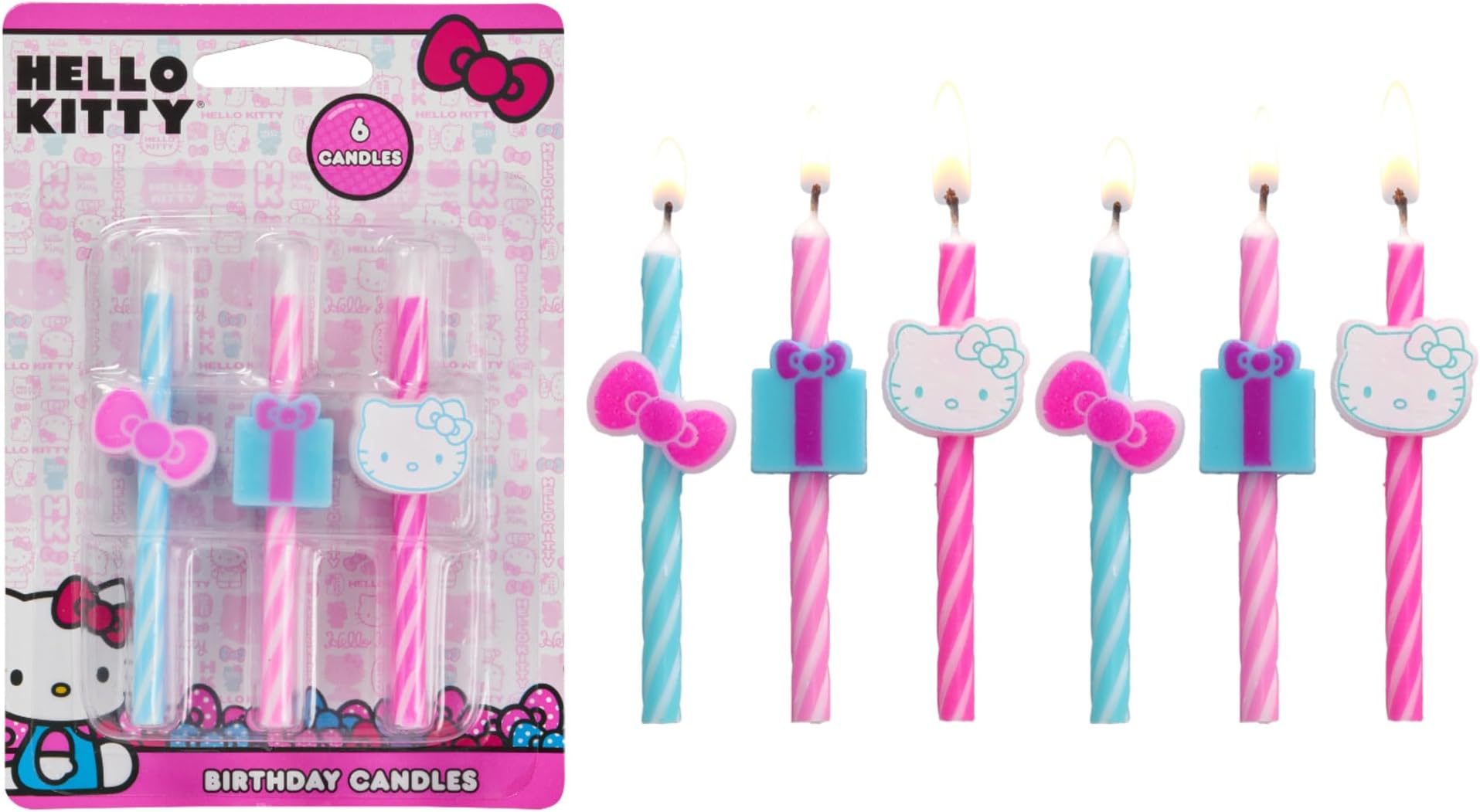 Hello Kitty Birthday Cake Candles Decoration Party