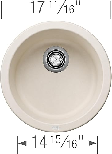 Miniatura 3 de BLANCO, Cinder 518911 RONDO SILGRANIT - Fregadero de barra redonda para empotrar o empotrar