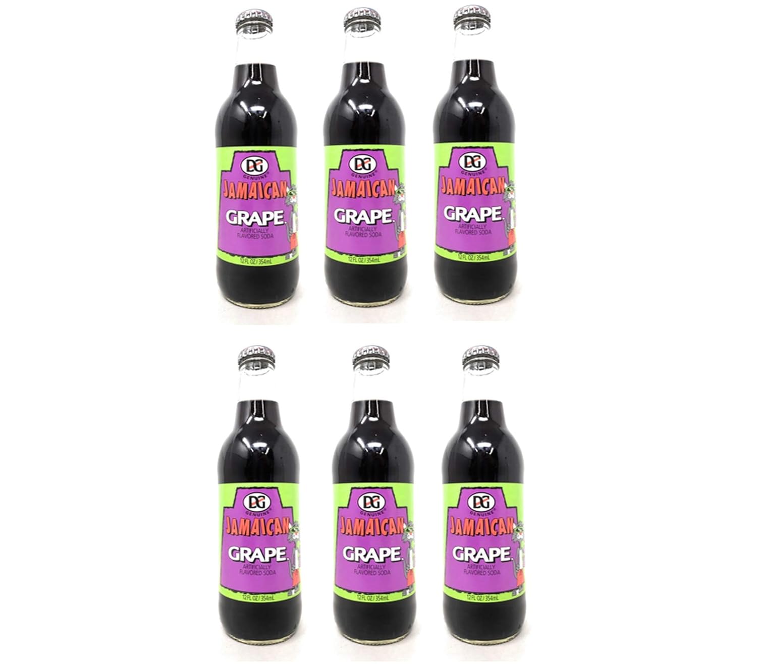 Genuine Jamaican Flavored Soda 6 Packs (Grape)