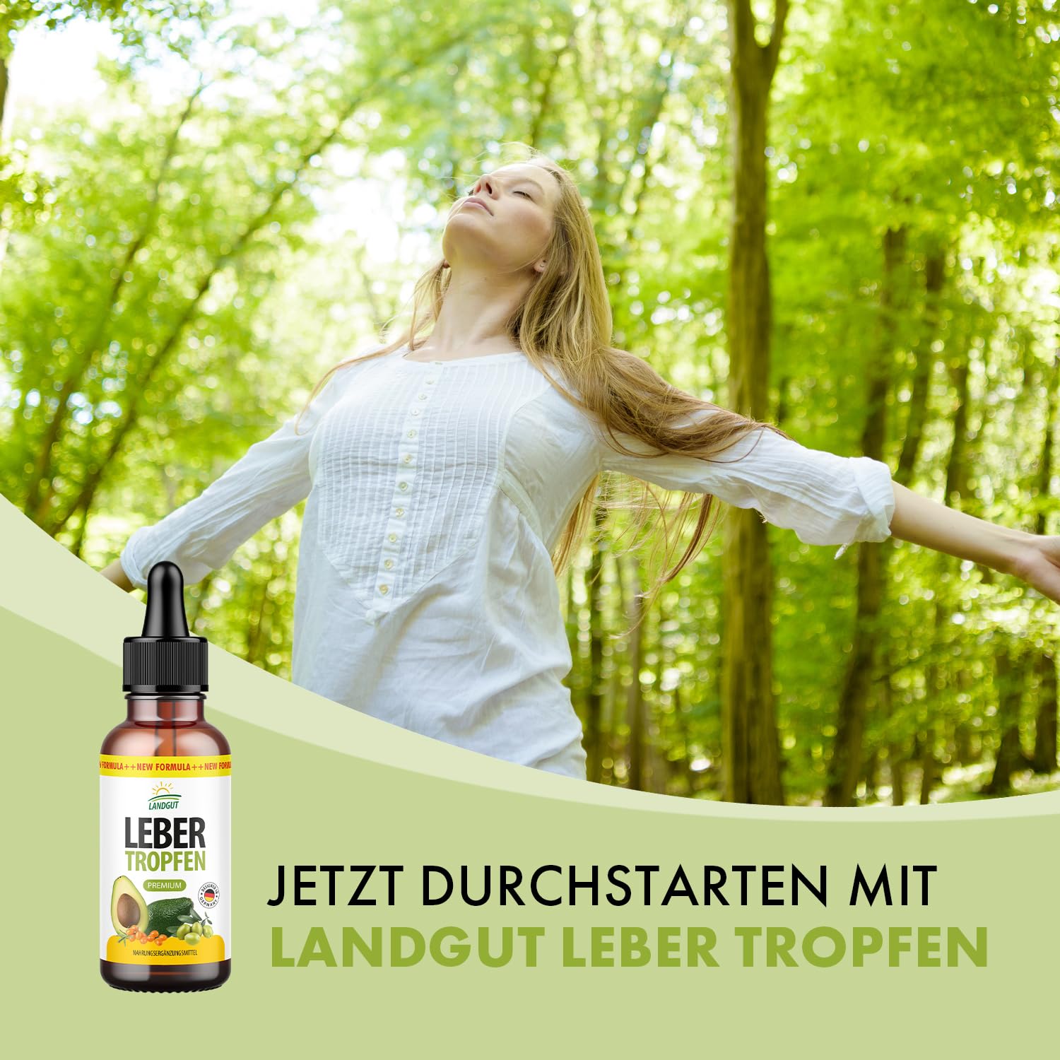 Landgut Leber Tropfen | aus reinen Pflanzenölen | für Frauen & Männer geeignet | 30 ml Inhalt pro Flasche 1x