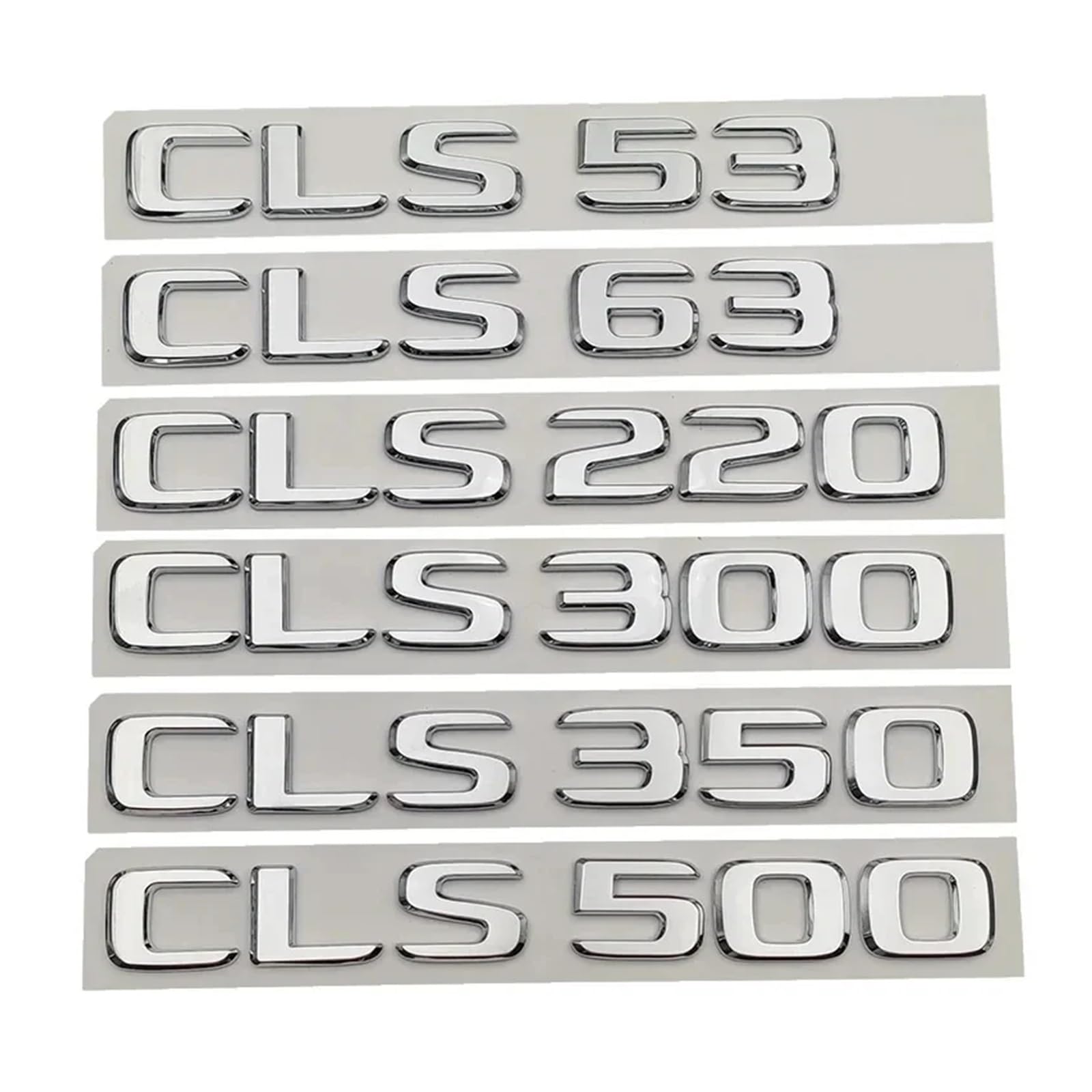ABS Black Letters Car Trunk Badge Compatible with W218 W219 CLS 53 63 220 250 260 300 320 350 400 450 500 Emblem Logo Accessories(Chrome,CLS450)