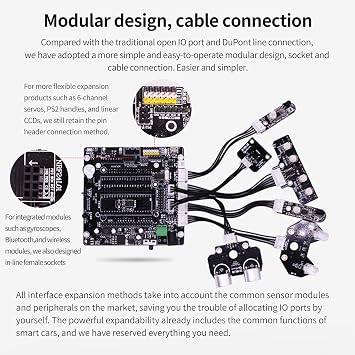 Yahboom ROS Expansion Board for Raspberry Pi, Jetson Nano & Industrial Computers with STM32F103C8T6 Core, 9-axis IMU Sensor, Micro-ATX Motherboard