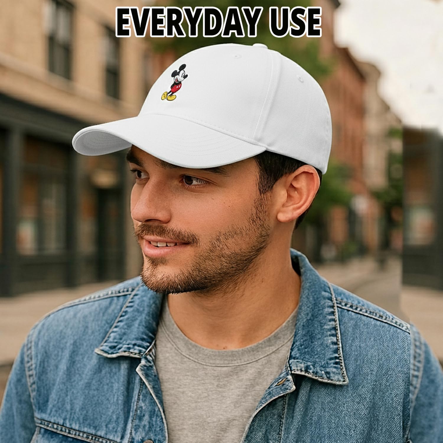 Disney Adult Baseball Cap, Mickey Mouse Adjustable Dad Hat Gorra de béisbol para Hombre