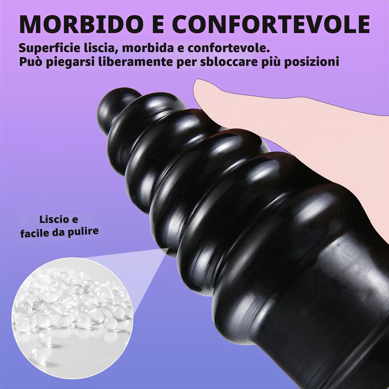 BDSMJOY Butt plug Dildo Anale XXL Dildo Gigante, grande Plug Anale con Ventosa, Perline Anali Giocattoli Anali Sesso Estremo Espansore Anale Fisting Giocattoli Sessuali per Coppie Donne Uomini