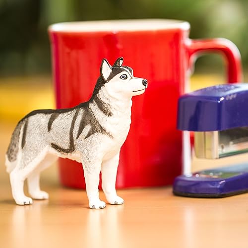 Miniatura 6 de Safari Ltd. Figura de Husky Siberiano  Figura detallada de plástico de 3.25 pulgadas  Divertido juguete educativo para niños, niñas y niños a partir