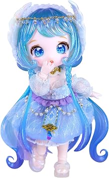 ICY Fortune Days 13cm bjd Doll - Anime Style Doll Set, Perfect for Gifts, Decorations, DIY Exercise, Collections, Girl Dolls 8+Aquarius