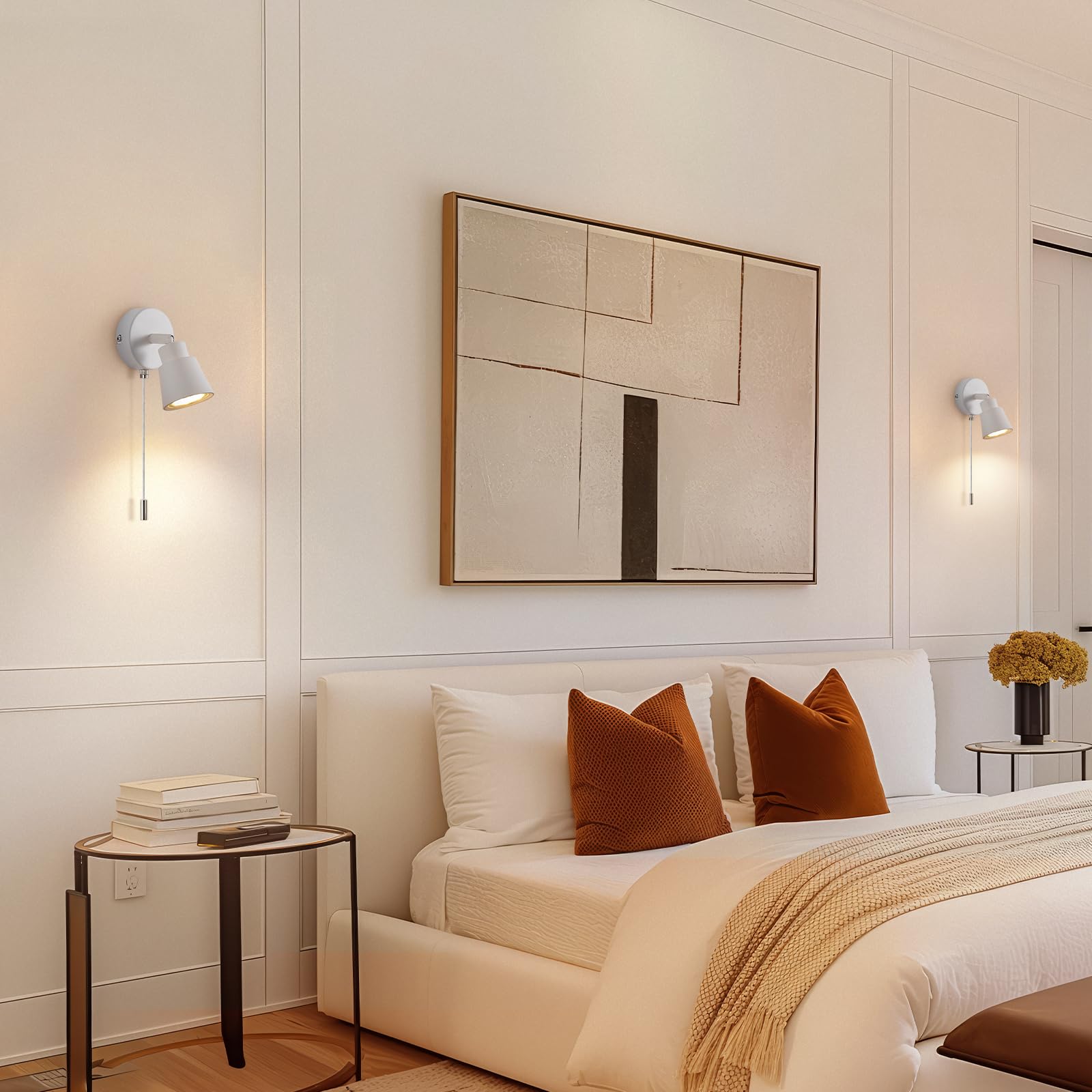 GeyouLux Wandlamp met schakelaar, GU10, wandlamp met trekschakelaar