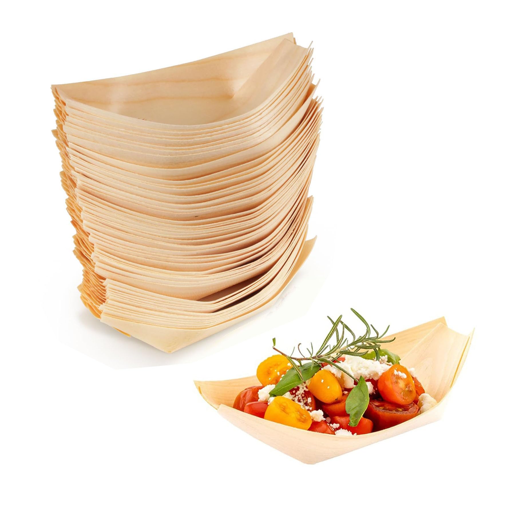 Weenwill Holzboot Teller,50 PCS Bambus Geschirr Holzboot Gerichte  Serviertabletts Bambus Schalen Schssel Servierschssel Schiffchen  Snackschalen fr Fingerfood Currywurst Pommes Sushi : Amazon.de: Kche,  Haushalt & Wohnen