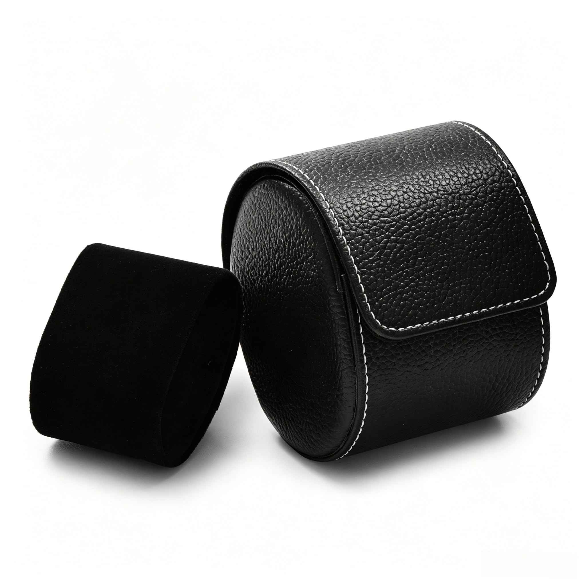 Oirlv Luxe PU Cuir Etui Montre,Boite a Montre Homme,Rangement Pour Coffret Cadeau Noël Anniversaire Boite Montre(Noir)