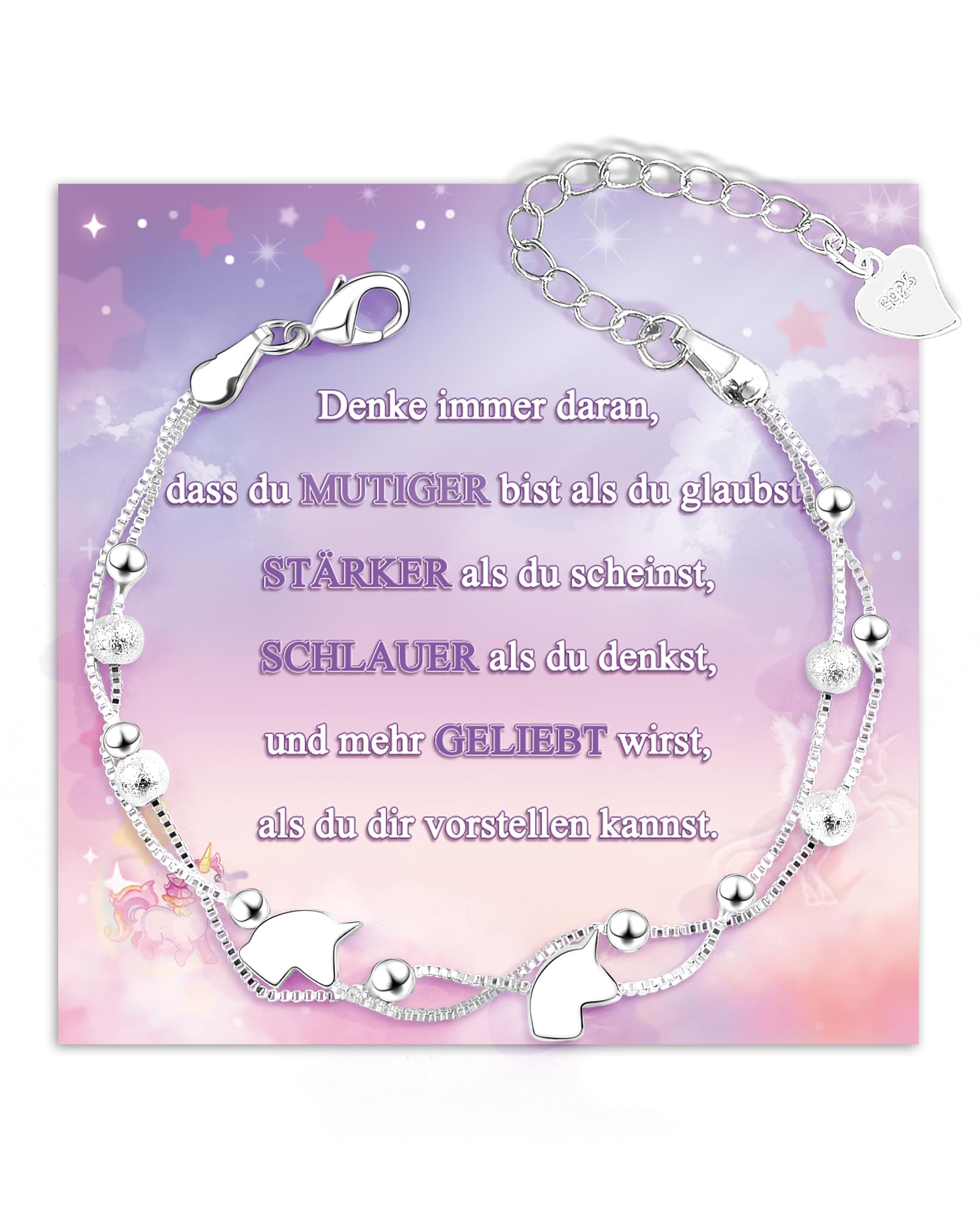 SUNSH Armband für Mädchen Geschenke,Geburtstag Geschenke für Frauen Mädchen,10.11.12.13.14.15.16.17.18.Geburtstag Geschenk,Schmetterling Liebesarmband für Tochter Nichte Schwester Freund Mädchen