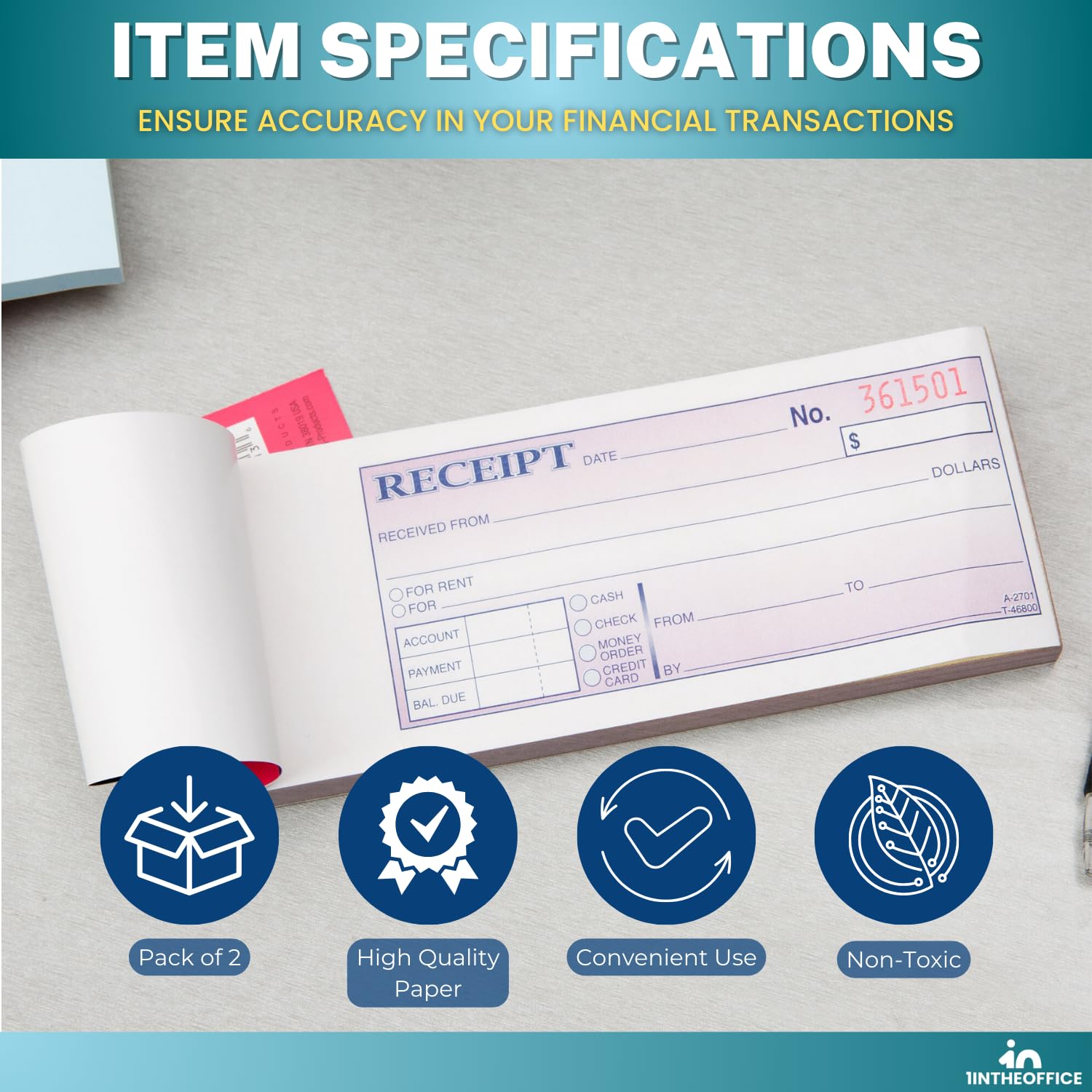 Money Receipts & Rent Receipts - Used