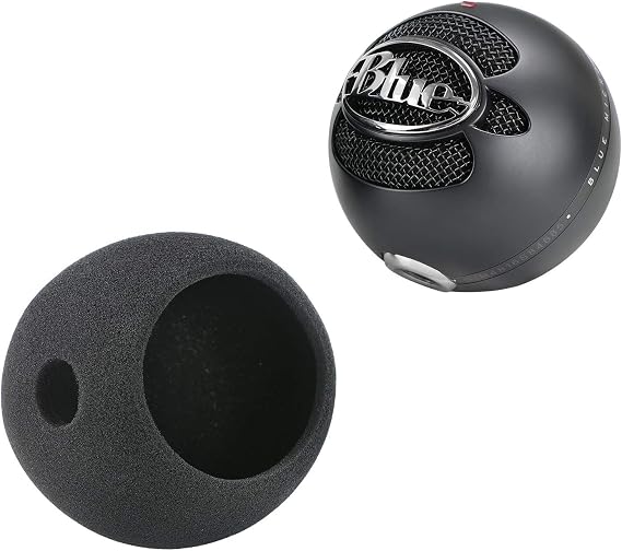 Blue Snowball Pop Filter Windscreen - Professional Snowball iCE Mic Foam Wind Cover Windshield Pop Filter for Recordings, Broadcasting, Singing by SUNMON