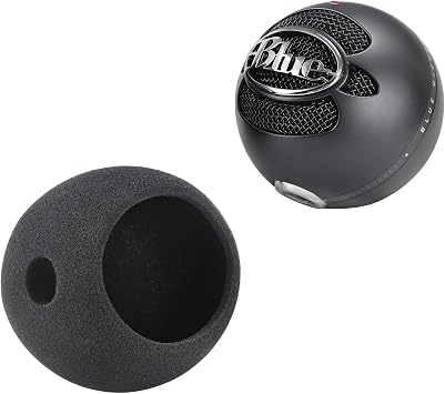 Blue Snowball Pop Filter Windscreen - Professional Snowball iCE Mic Foam Wind Cover Windshield Pop Filter for Recordings, Broadcasting, Singing by SUNMON