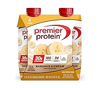 Vista 1 de Premier Protein - Batido sabor plátano con crema, 30 g de proteína, sin azúcar añadido, 24 vitaminas y minerales para la salud inmunológica, 11