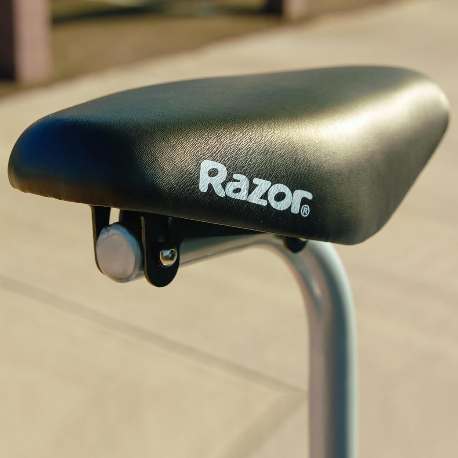 Razor Seated Electric Scooter for Ages 13+, 40-Min Ride Time, Twist-Grip Throttle, Pneumatic Tires, Removable Padded Seat