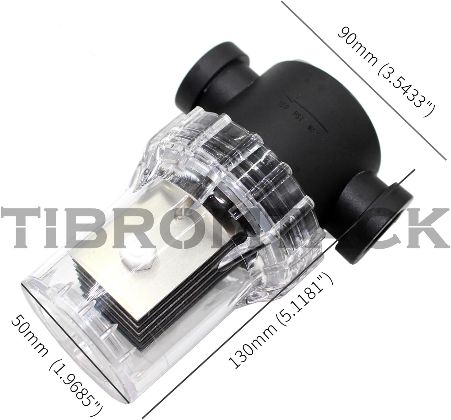 TIBROMTACK Sodium Hypochlorite Generator 25g/h MMO Titanium Electrodes Electrolysis Cell Contains 5 Pieces Titanium Anode and 6 Pieces Titanium Cathode, GHR089