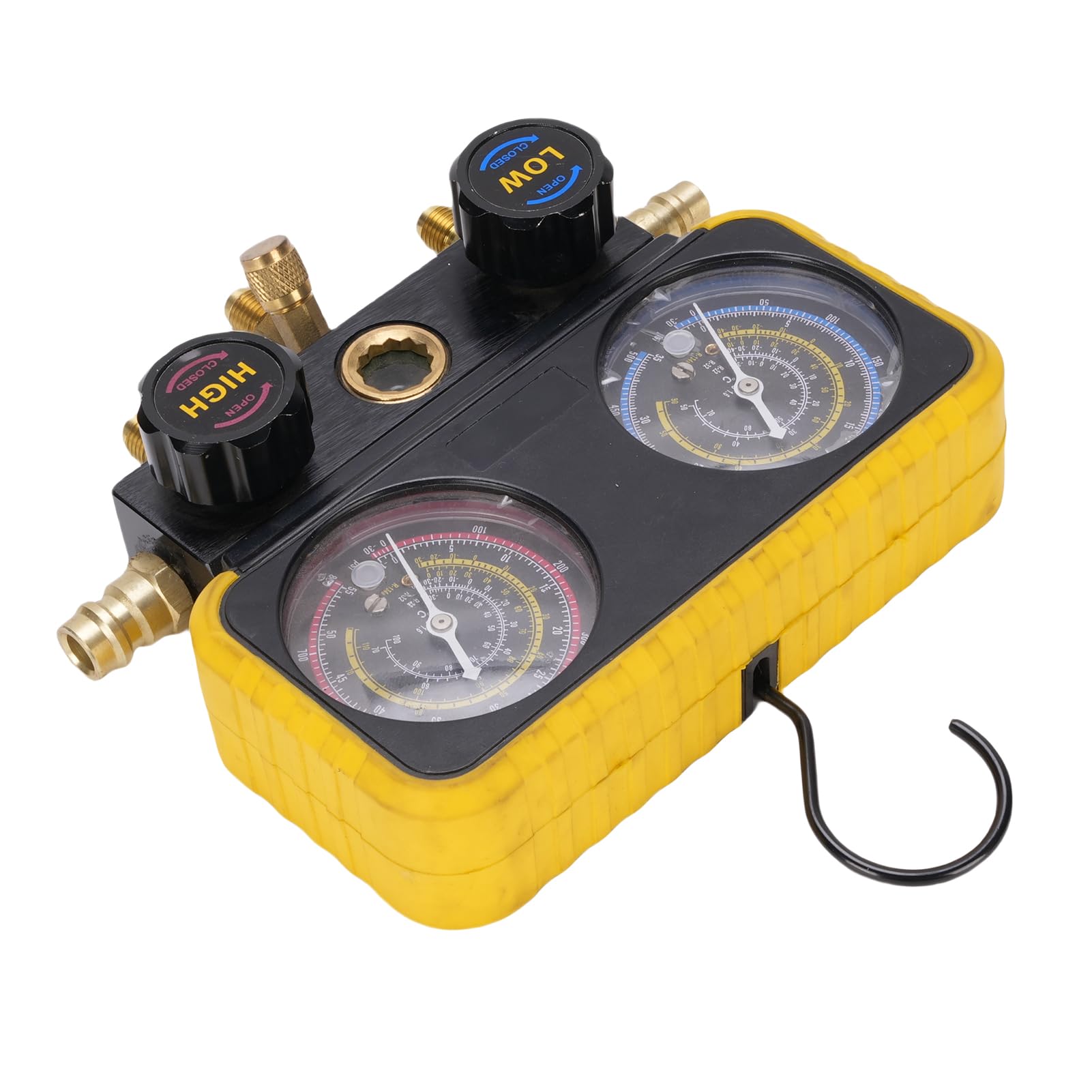 Kit di Refrigerante AC AC Set di CA Automobilistico con 3 Maniche di Sicurezza per la Valvola di Sicurezza per R410A R32 R134A R22