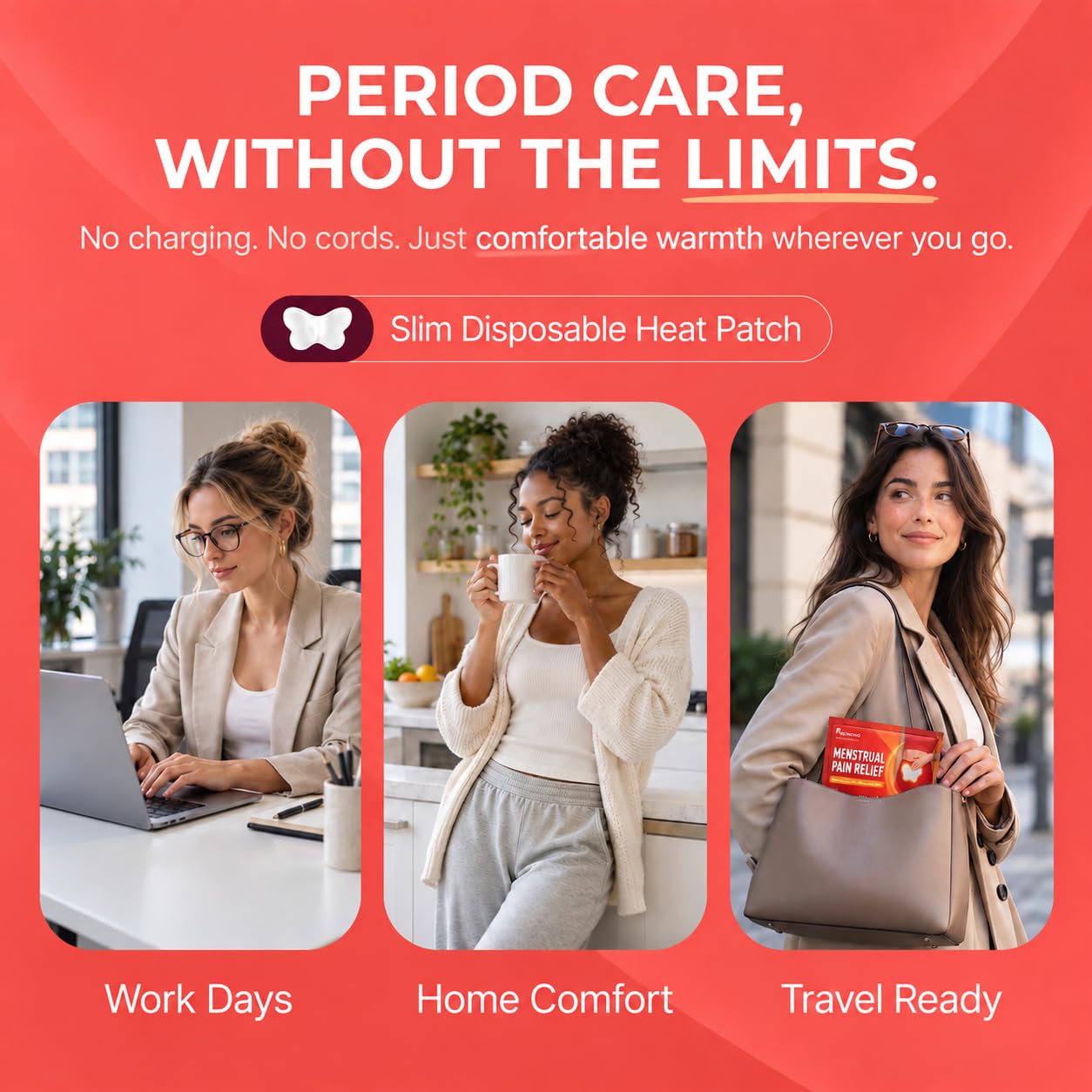 Menstrual Heating Patches for Period Cramps & Back Pain Relief,6 Count — Amazon image 5