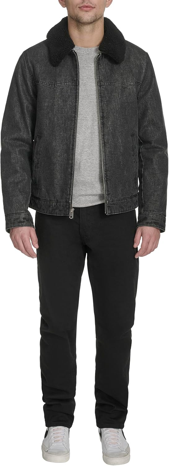 Levi's Men's Denim Western Jacket With Sherpa Lined Collar - Image 2