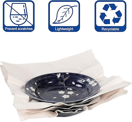 Miniatura 2 de Papel de embalaje de 12 x 12 pulgadas, 100 hojas de papel de embalaje para mudanzas, papel de periódico limpio sin imprimir, adecuado para embalar,