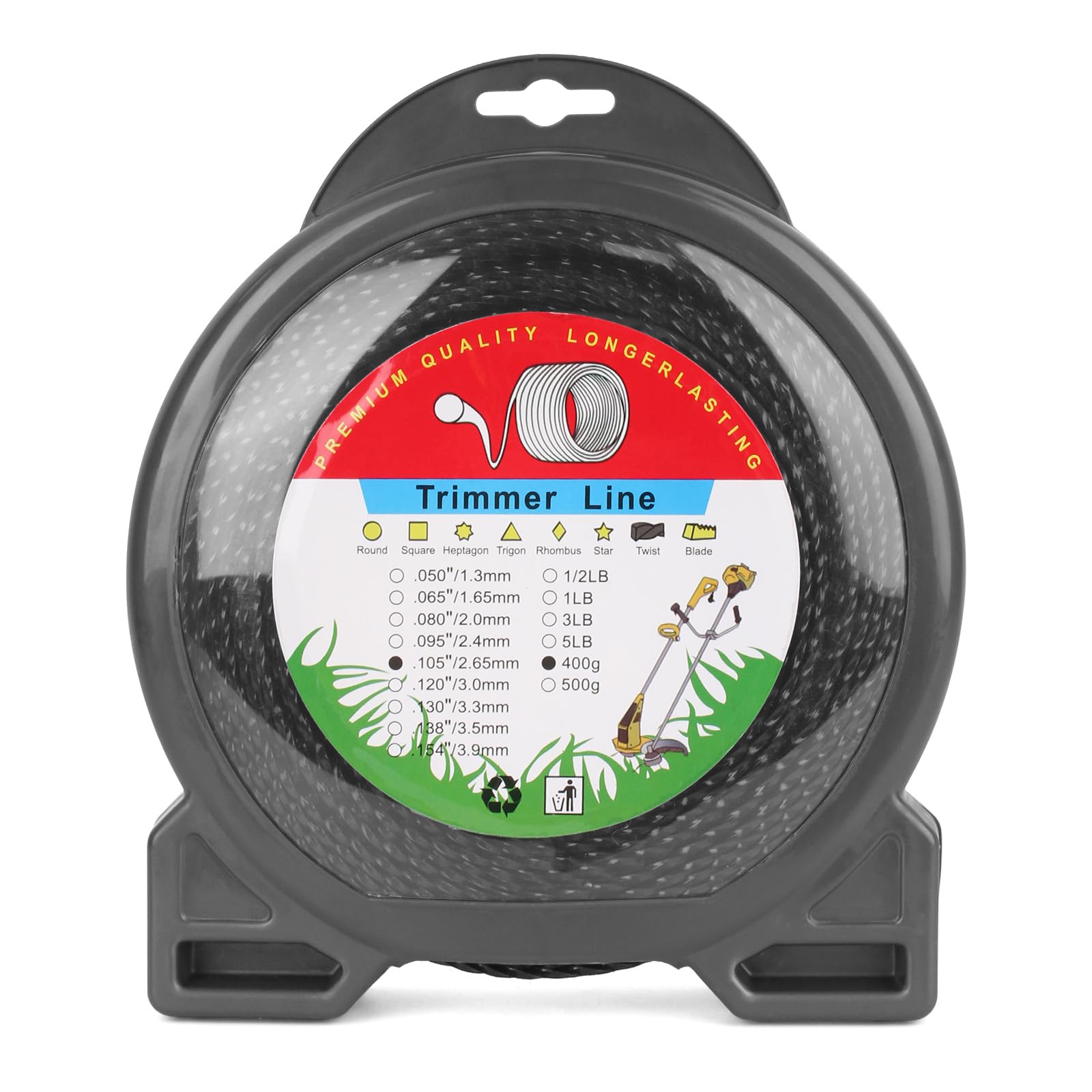 Amazon.com : 105 Trimmer line -Weed Eater String- .105