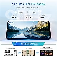 Vista 5 de Blackview WAVE 8 teléfonos desbloqueados, Android 15 Smartphones 24GB+256GB/2TB, 4G Octa-Core, 13MP+8MP AI Camera 5000mAh/10W Teléfono celular, 6.56