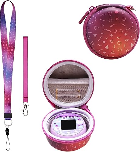 Funda LTGEM Compatible con Tamagotchi Pix/Tamagotchi Original/Tamagotchi Nano x/Tamagotchi Hello Kitty/Tamagotchi Uni, Funda Protectora de Morado