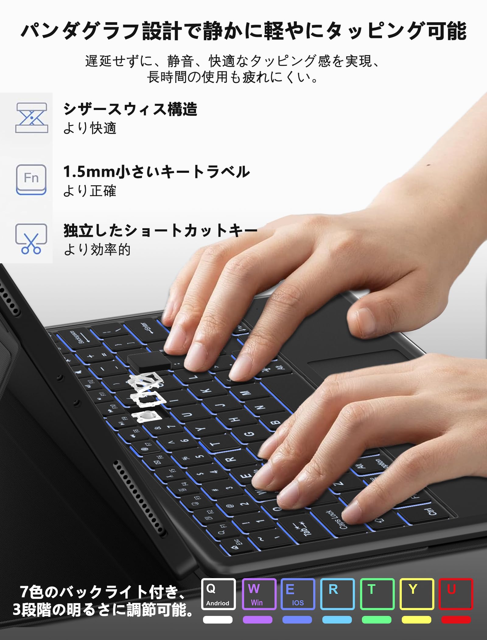 Amazon.co.jp: iPad 第9世代 第8世代 第7世代 キーボード ケース 10.2