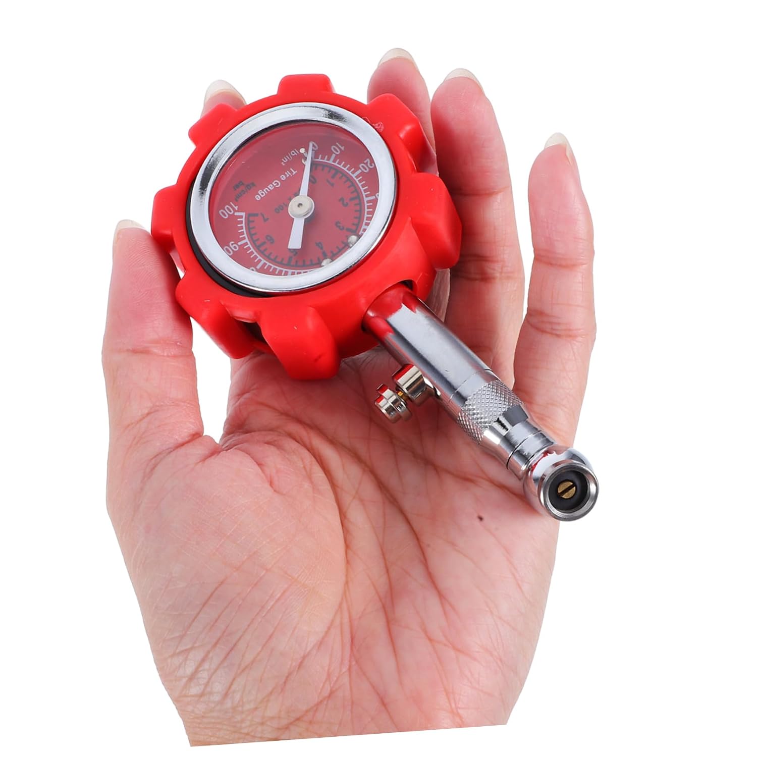 Alipis High Precision Car Tire Pressure Gauge Portable Metal Pressure Measuring Tool for Cars Trucks ATVs Accurate Tire Gauge for Automotive Use