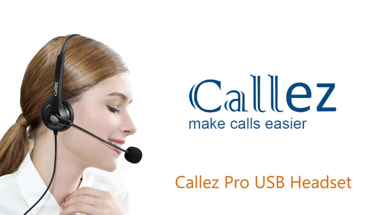 Cuffie USB Callez Con Microfono Cancellazione Rumore – Per PC, Laptop, Ufficio E Smart Working