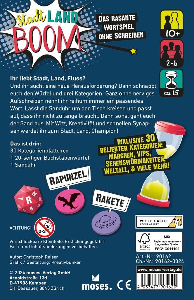 moses. Verlag GmbH City, Country, Boom!, Black