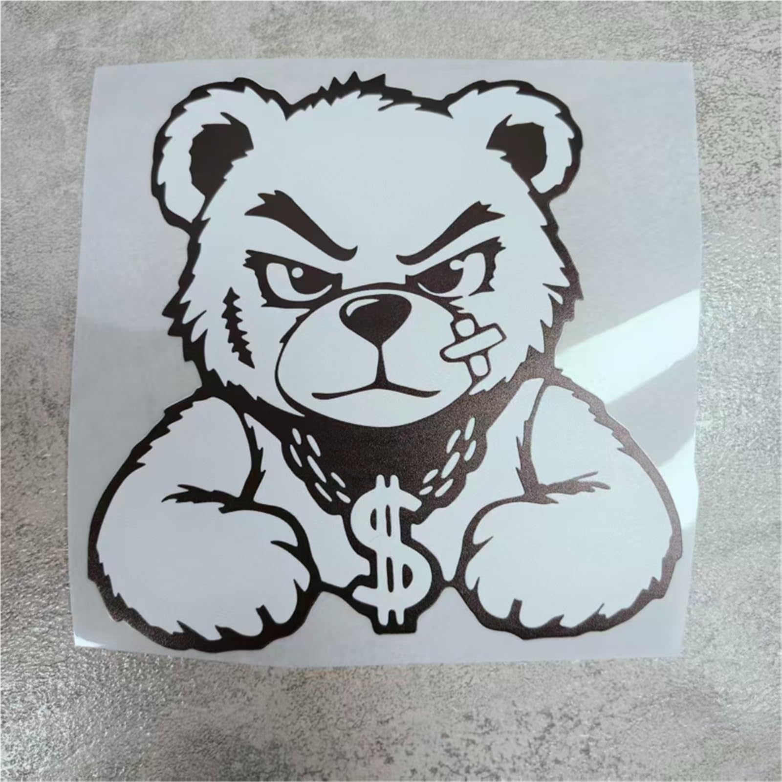 HAfgDJ Cool Violent Bear Waterproof Universal Decals, Motorcycle Stickers for Helmet, Box, Front Fairing Car Rear Windshield