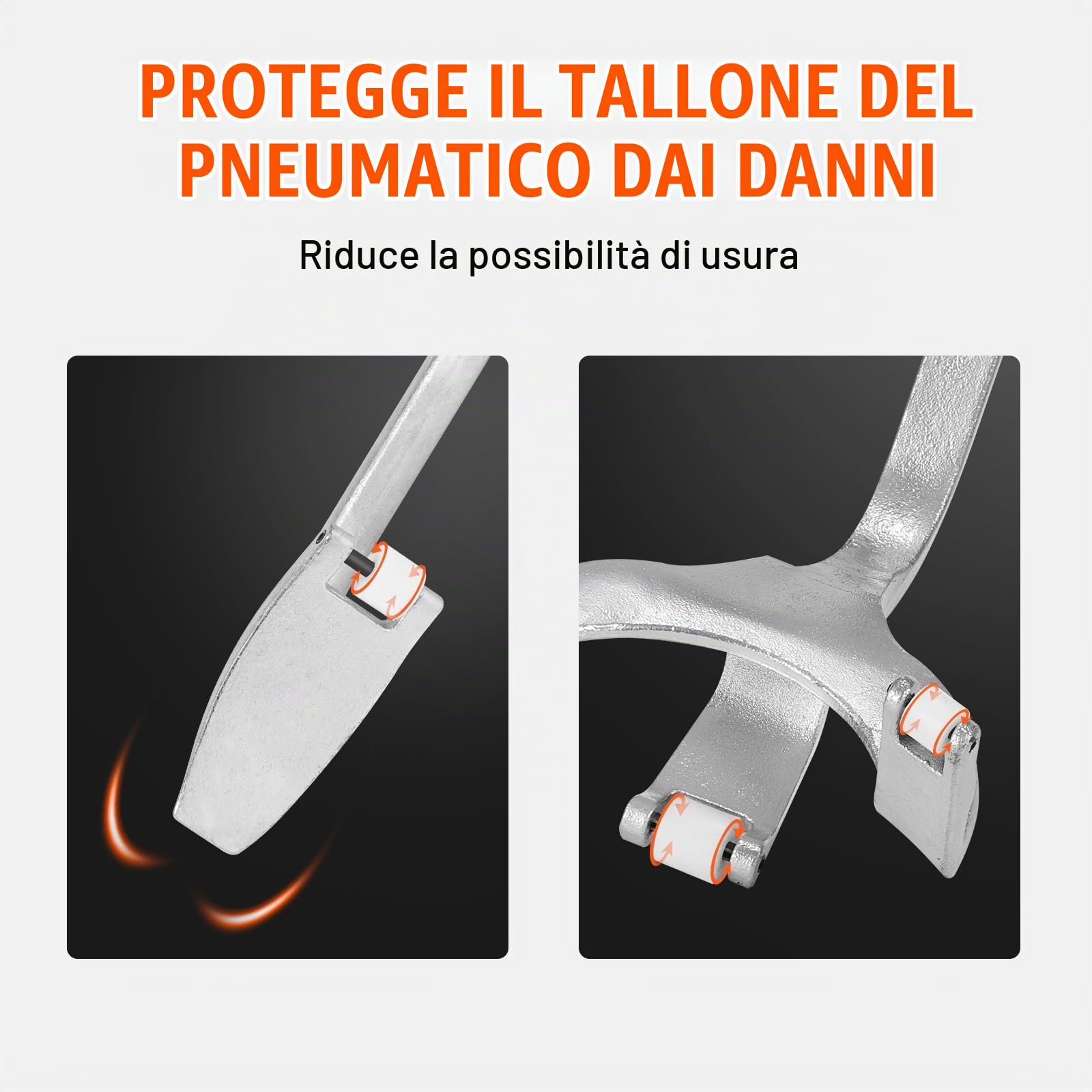 VEVOR Kit di Attrezzi 3 Pezzi Smontagomme Manuale per Autocarro ATV da Officina Pneumatici Dimensioni Compatibili 571-622mm, Kit di Stallonatore Manuale per Pneumatici da Garage Officina Auto Camion