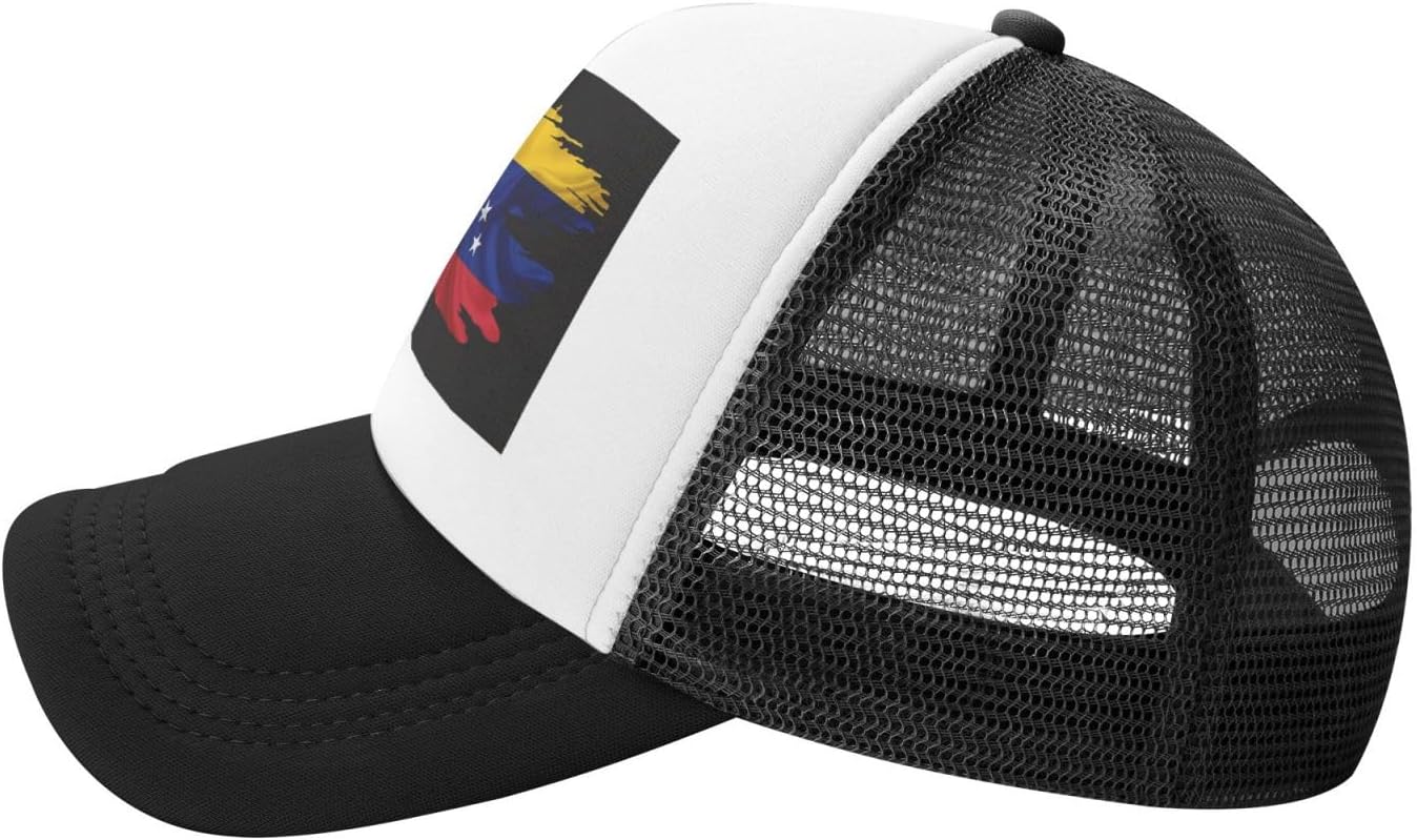 Cute Flag Baseball Cap Hat Women Men Mesh Adjustable Snapback Hat Summer Outdoor Patriotic Trucker Hat