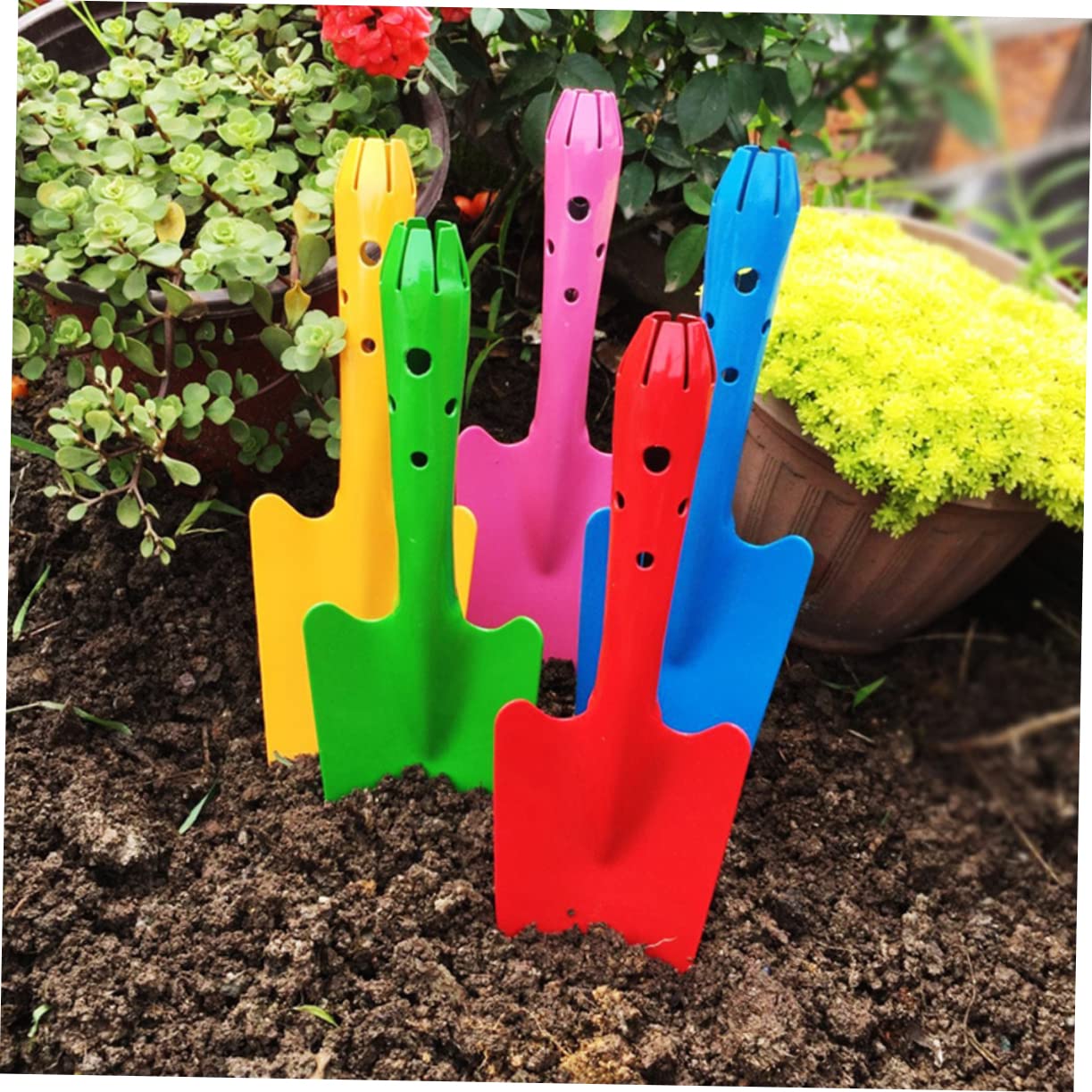 Eisen Gartenschaufeln 5 Stück für Pflanzen und Gemüse
