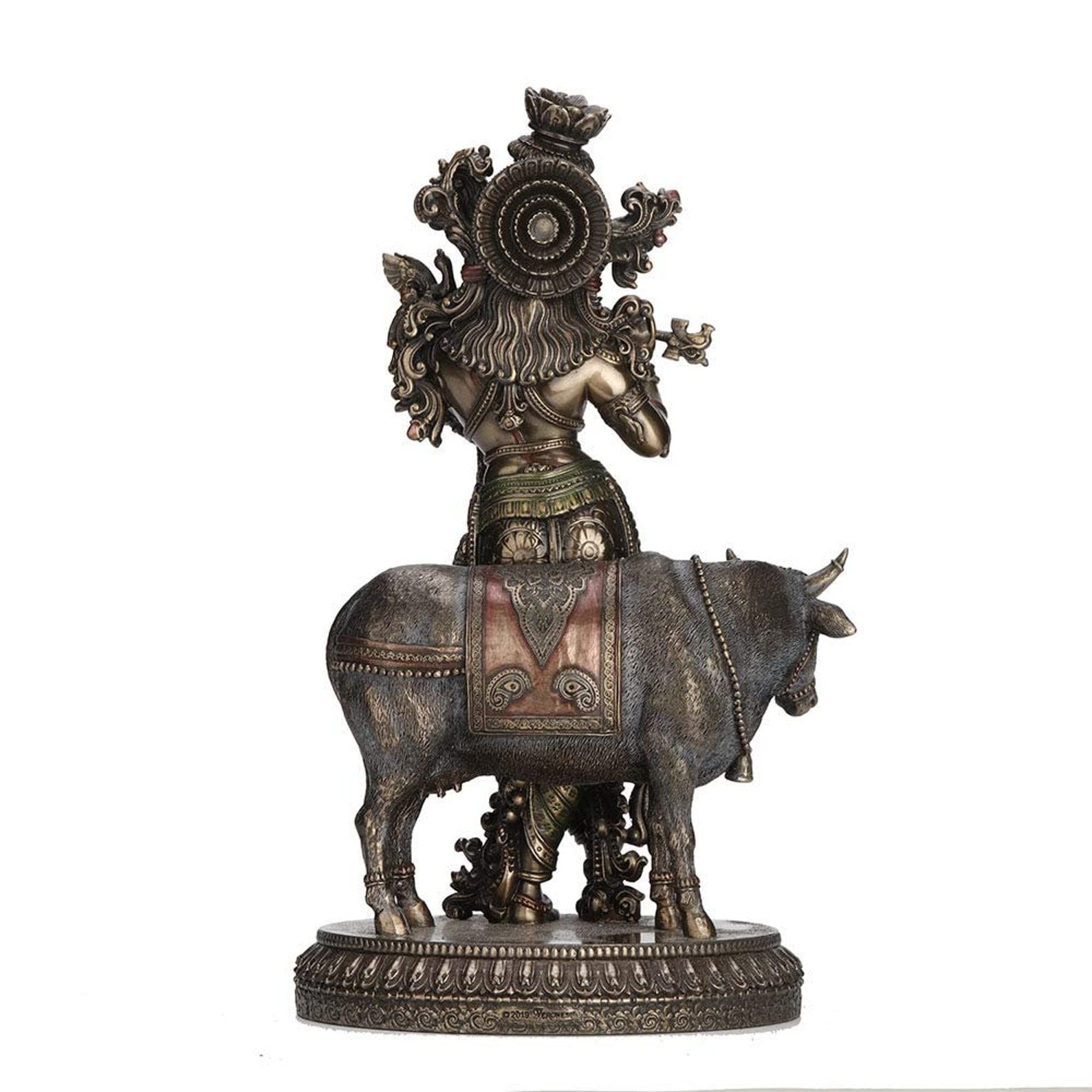 Angelo in porcellana con flauto - altezza 17 cm, in porcelllana, Statue