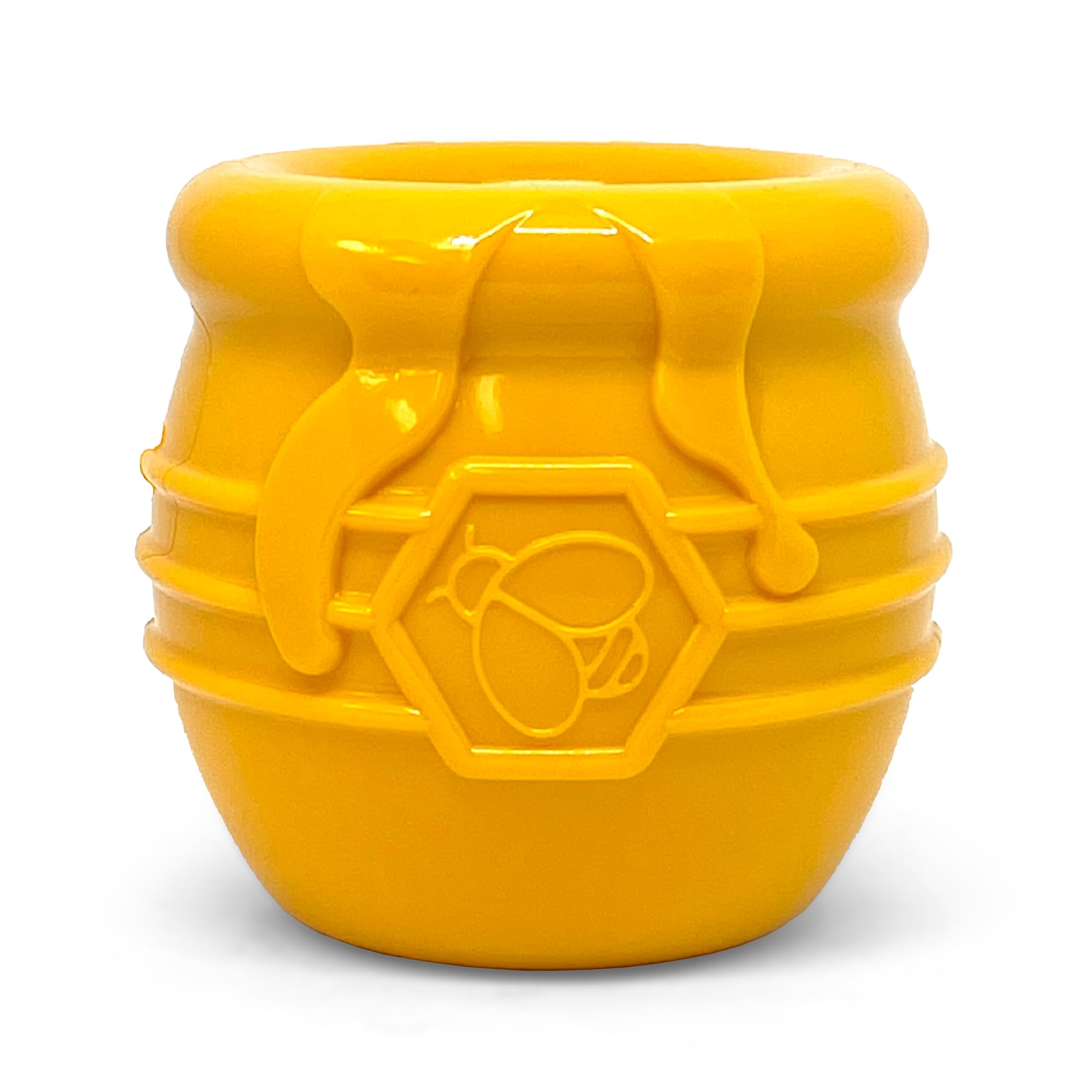 SodaPup Honey Pot – Distributeur de friandises pour chien durable et jouet d'enrichissement fabriqué aux États-Unis à partir de matériau en caoutchouc naturel non toxique, sans danger pour les animaux