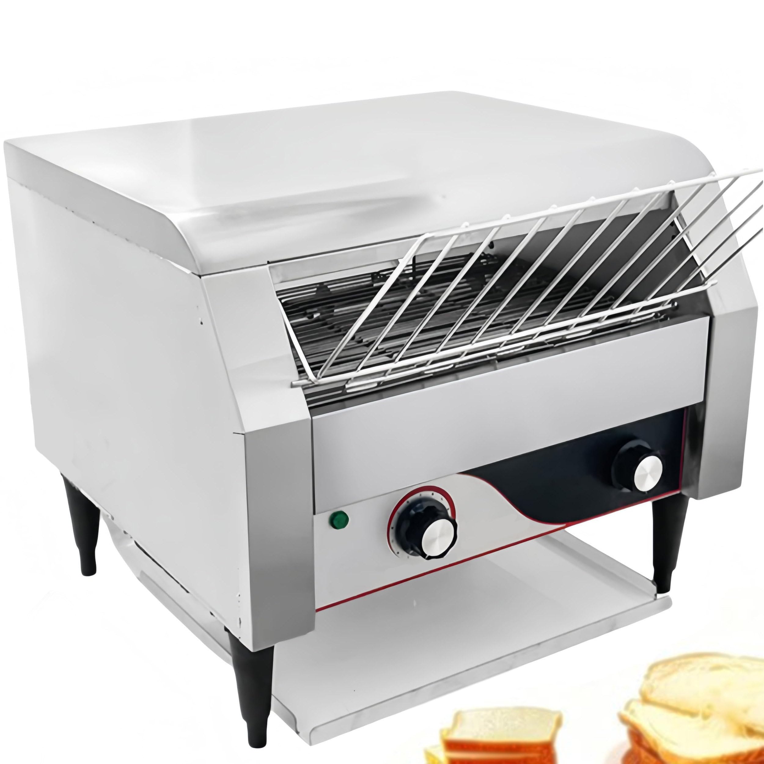 ZHJOPP Commercial Toaster, Conveyor Toaster Commercial Heavy-Duty Stainless Steel Rotating Toasters Oven For Restaurant (C450Type)