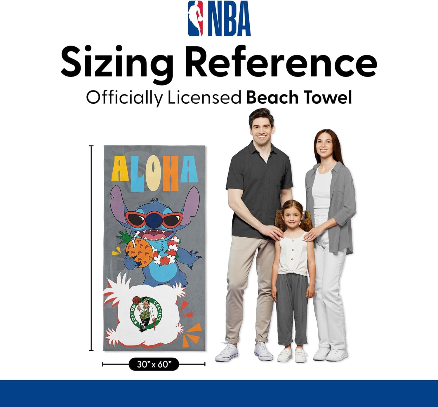Northwest NBA Disney Microfiber Beach Towel, Lightweight Quick Dry Absorbent Bath Pool Swim Travel Gear, 30 x 60 Inches