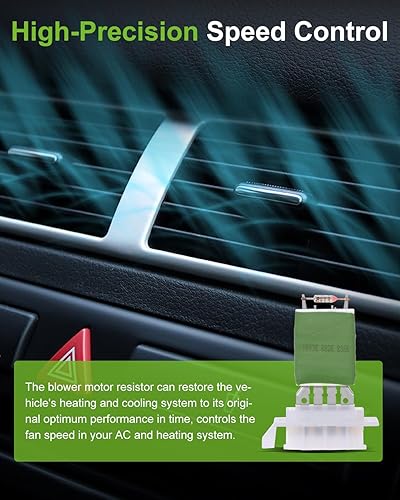 Miniatura 4 de SCITOO Regulador de resistencia del motor del ventilador del ventilador del calentador de aire acondicionado para 2006-2008 para Audi A3,2009-2012