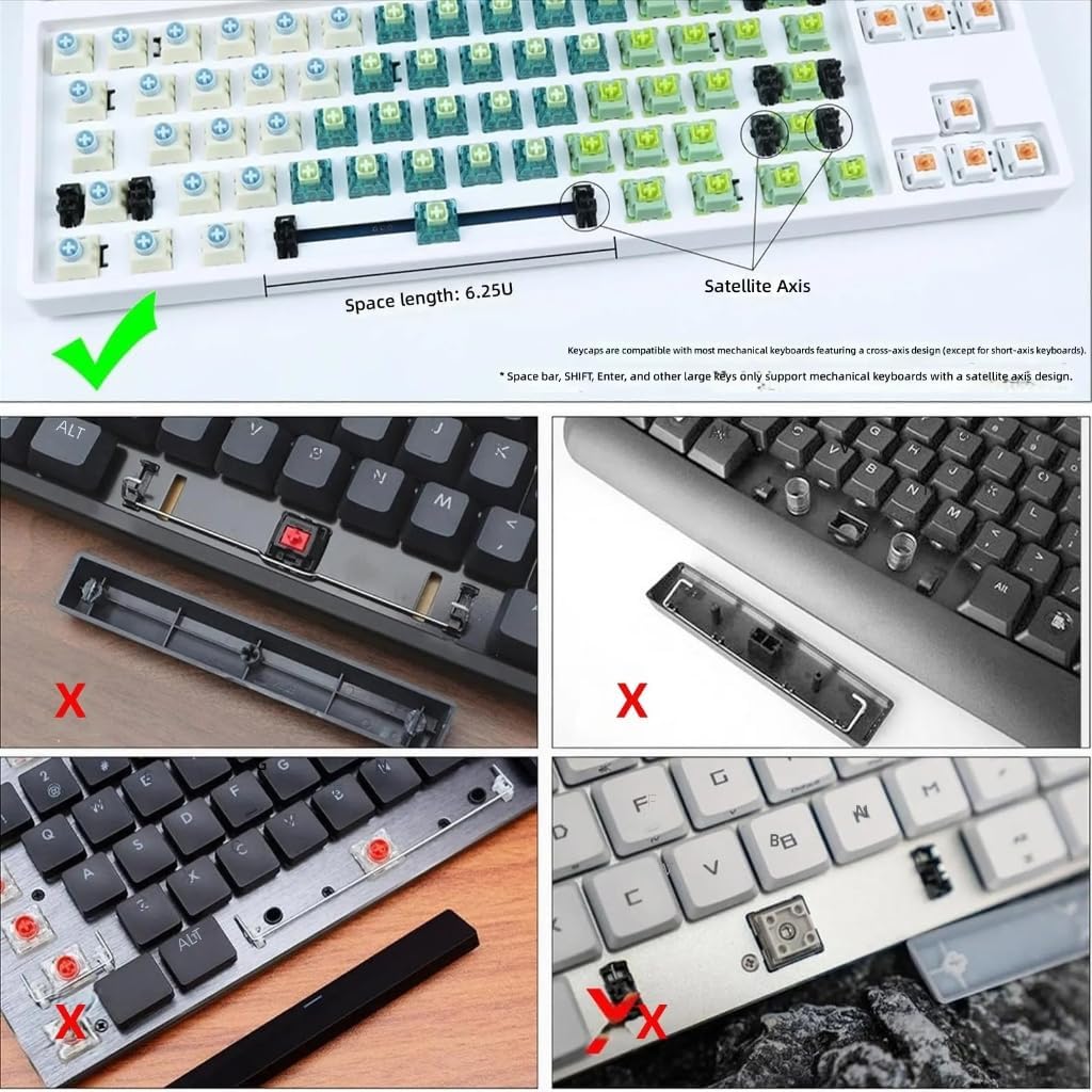 101Key Original Profile Side Printed Translucents Keycaps for Mechanical Keyboard PC Materials