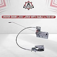 Vista 6 de AA Ignition Pestillo de bloqueo de puerta del conductor de repuesto con kit de cable y varilla – Compatible con vehículos Ford – Bronco, F Super