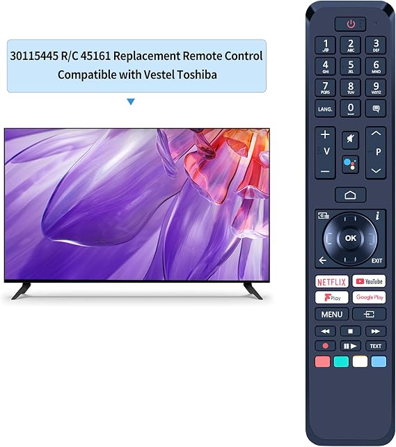 RC45161 Remote Control Compatible With JVC Smart TV's 23783444 LT-32CA120 LT-39CA120 LT-24CA120 LT-43CA420 LT-43VA6900 LT-43VA6955 LT-43VA8900 LT-50CA890 (No Voice Function)