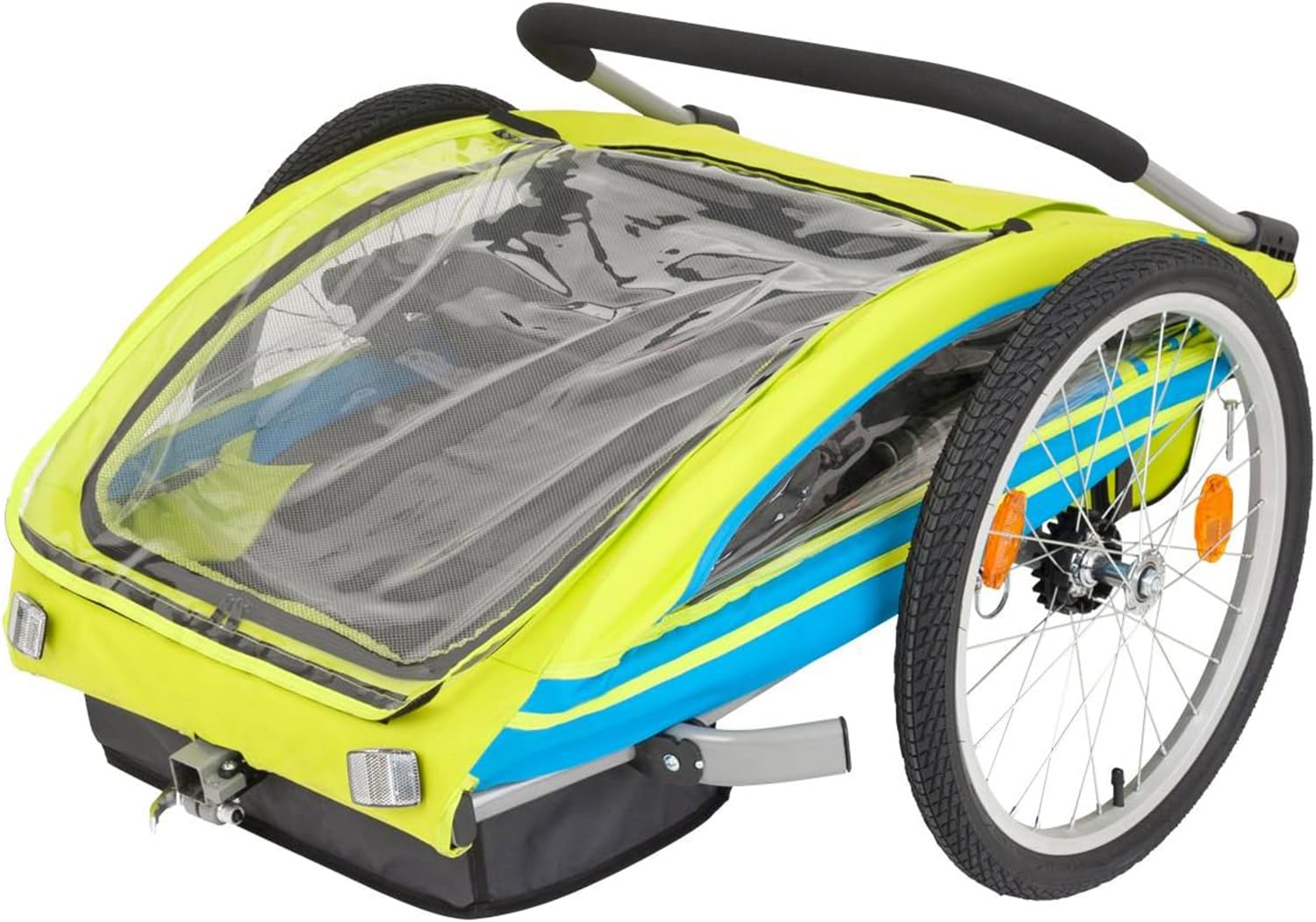 Kranich 65931L Blue Bird Kinderanhänger türkis/gelb 20 Zoll Baby