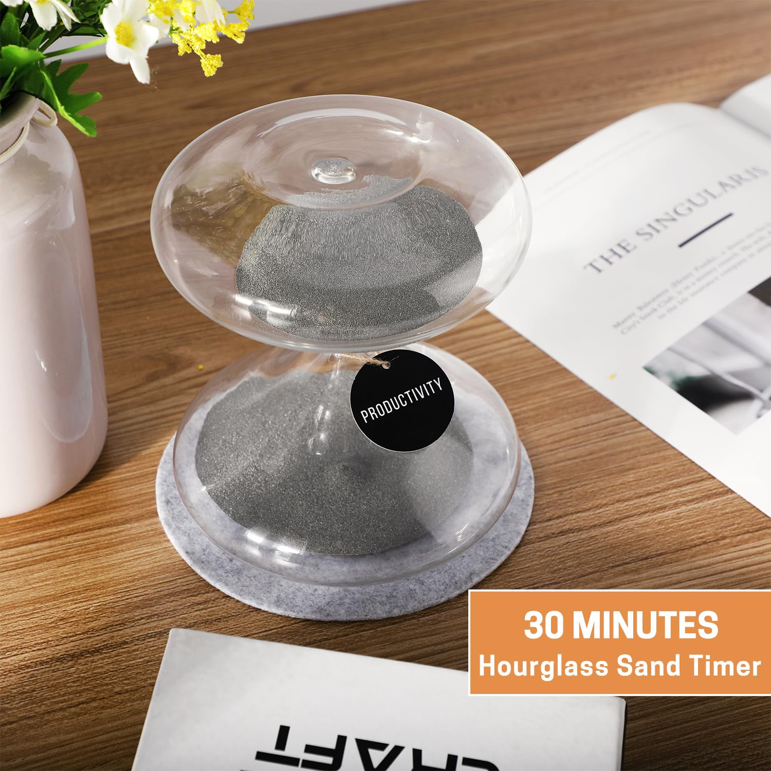 Snapklik Large Hourglass Sand Timer 30 Minutes Sand Timer Wide
