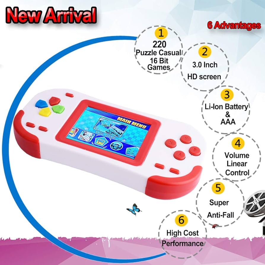 ゲーム機本体色々他線付き Amazon.co.jp: ZHISHAN 16ビット大人と子供用ゲーム機 内蔵220