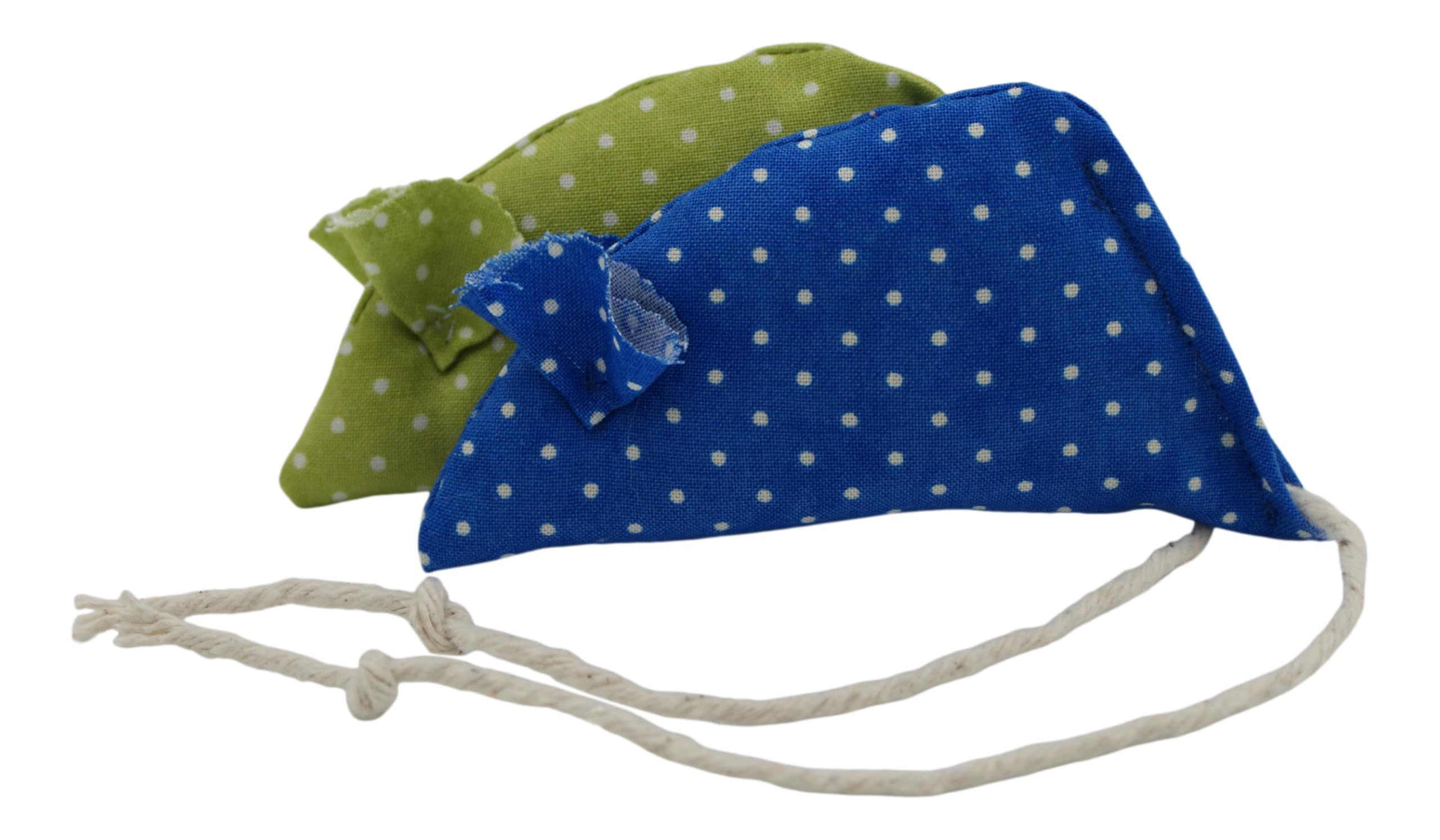 Molly's Mice Spotty Blue and Spotty Green Pack of 2 Catnip Mice (2025)